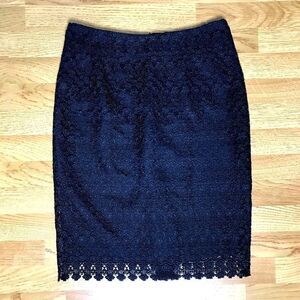 NWOT Gorgeous Vintage Lace Overlay Pencil Skirt